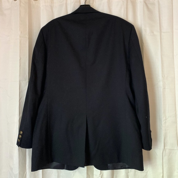 PBM Black Wool 2 Button Sport Coat Blazer, Size 42R - Picture 2 of 10